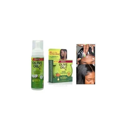 2 in 1 Mousse Coiffante- Olive Oil - Coconut oil + Gel